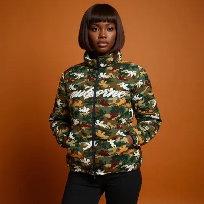 Nu'Borne Camo Puff Jacket