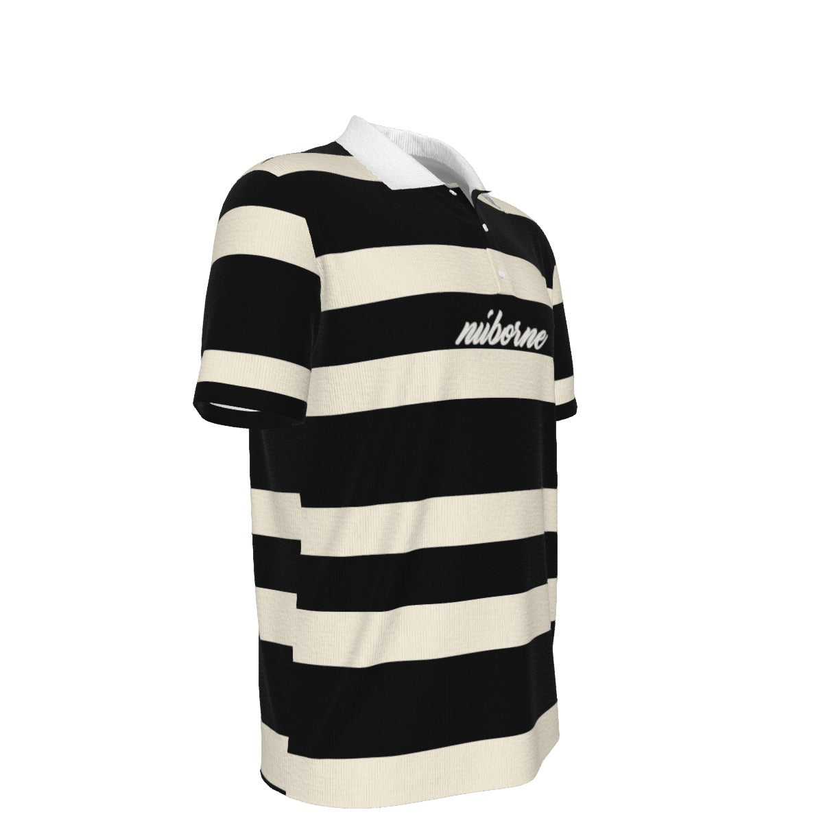 Nu'borne Script Heavyweight  Polo Shirt