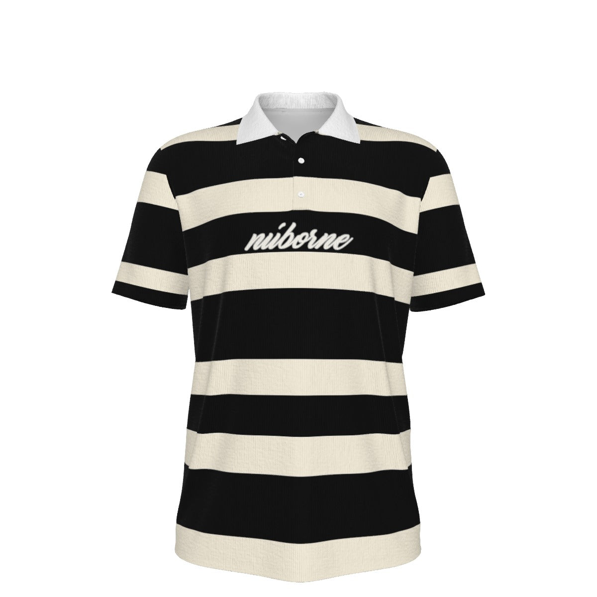 Nu'borne Script Heavyweight  Polo Shirt