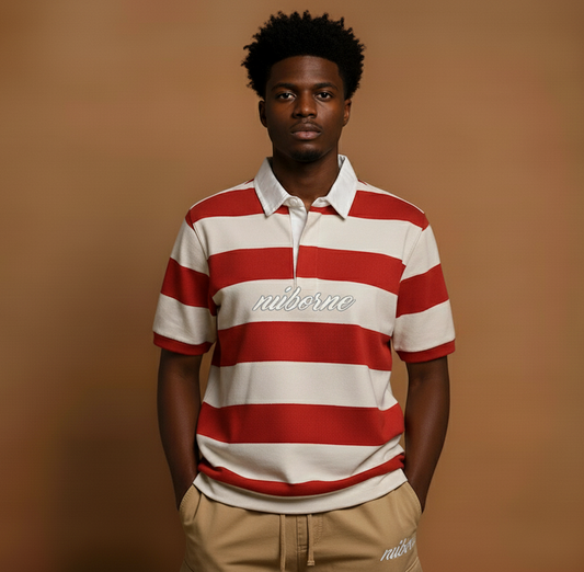 Nu'borne Script Heavyweight  Polo Shirt