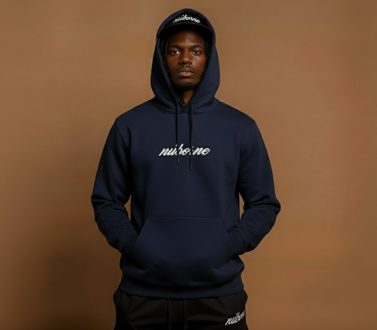 Nu'borne Script Box Hoodie