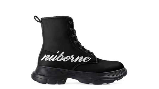 Nu'borne Leather Chunky Boots